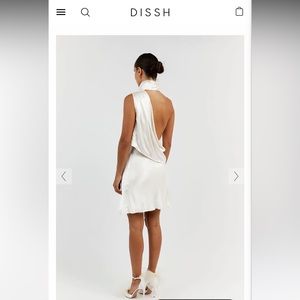 DISSH Aisle White Backless Mini Dress - never been worn